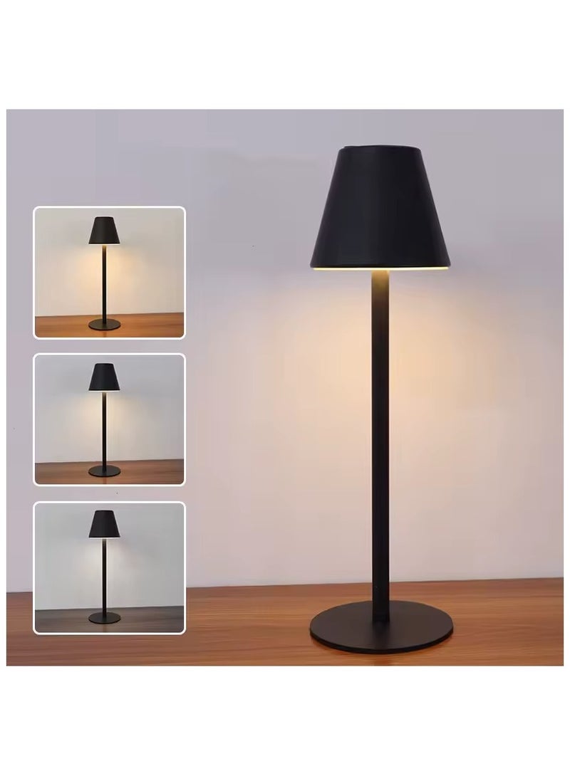 ارستيد مصباح طاولة LED لاسلكي مكتب ببطارية قابلة للشحن عبر USB باللون الأسود - Image 1