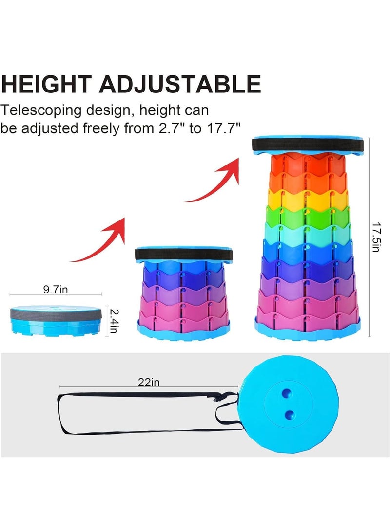 فلوشرينيك كرسي قابل للطي وقابل للتمديد، كرسي قابل للطي ومطور للبالغين، خفيف الوزن وقابل للطي، بسعة تحميل 400 رطل، كرسي قابل للسحب للتخييم والصيد والمشي لمسافات طويلة والشواء والحفلات. - Image 2