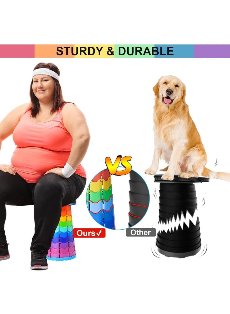 فلوشرينيك كرسي قابل للطي وقابل للتمديد، كرسي قابل للطي ومطور للبالغين، خفيف الوزن وقابل للطي، بسعة تحميل 400 رطل، كرسي قابل للسحب للتخييم والصيد والمشي لمسافات طويلة والشواء والحفلات. - Image 3