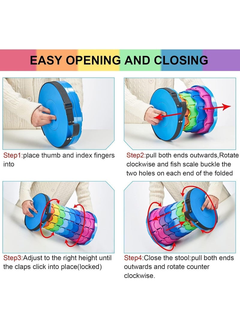 فلوشرينيك كرسي قابل للطي وقابل للتمديد، كرسي قابل للطي ومطور للبالغين، خفيف الوزن وقابل للطي، بسعة تحميل 400 رطل، كرسي قابل للسحب للتخييم والصيد والمشي لمسافات طويلة والشواء والحفلات. - Image 4