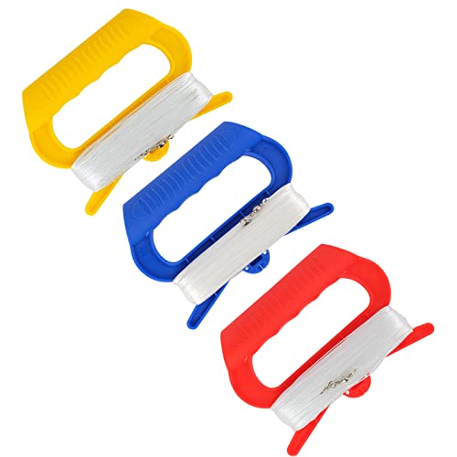 Simxkai Kite String with Handle for Kids Line Spool for Kids Adults50lb360ft Thread of Each Reel3 Pack - Image 1