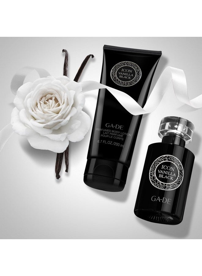 GA-DE Icon Vanilla Black Body Lotion Soothes And Nourishes Vanilla Amber And Gardenia With Shea Butter Avocado Oil And Vitamin E 6.7 Oz - Image 3