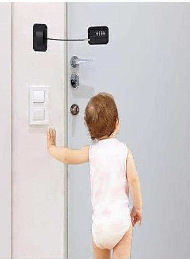 Kevim Child Safety Refrigerator Lock with Combination Password - No Drill, Easy Install Fridge & Freezer Door Lock for Kitchen, Cabinets, Closets, Drawers, and Windows - Image 1