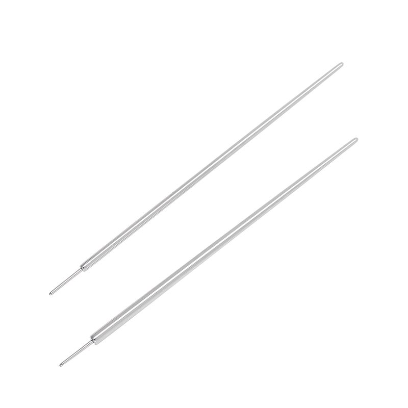 NewkeepsR 2PCS-14G/16G Implant Grade Titanium Piercing Threader Tool,Insertion Pin Taper for Threadless Labret Bar(1.6mm/1.2mm) - Image 1