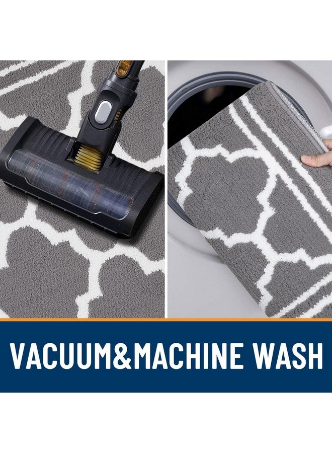 Buganda Indoor Door Mat, Dirt-Resistant and Absorbent Doormat, Anti-Slip, Low Profile Floor Mats for Inside Entryway, Front, and Back Door Entrance (32x20 Inches, Grey) - Image 4