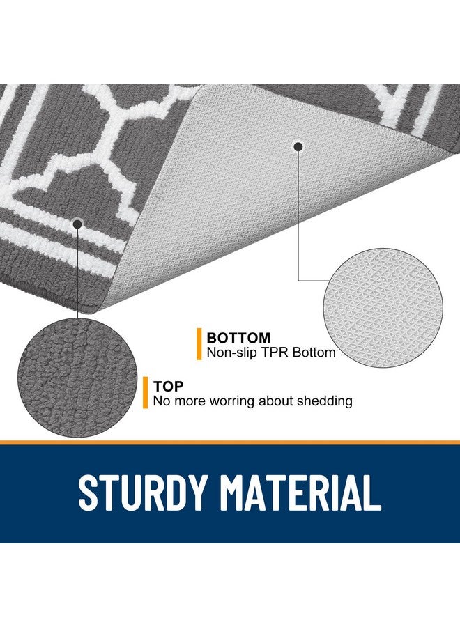 Buganda Indoor Door Mat, Dirt-Resistant and Absorbent Doormat, Anti-Slip, Low Profile Floor Mats for Inside Entryway, Front, and Back Door Entrance (32x20 Inches, Grey) - Image 3