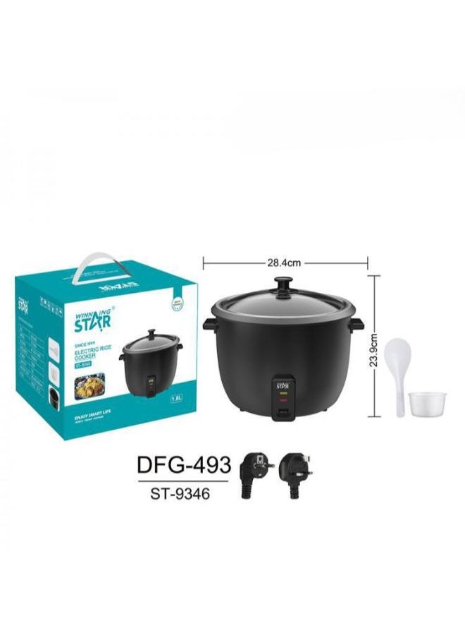 Winning Star - Electric Rice Cooker BlackSt-9346 - Image 1