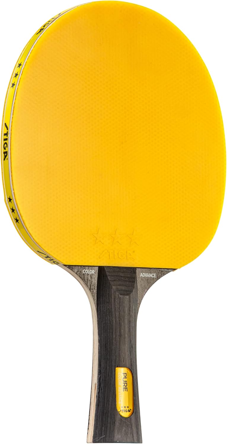 Stiga Pure Color Advance Performance-Level Table Tennis Racket (Yellow) - Image 1