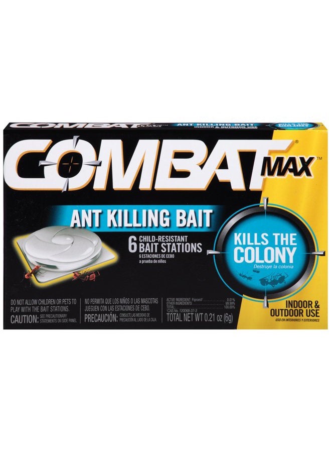 Combat Max Ant Killing Bait Stations, Indoor and Outdoor Use, 6 Count - Image 1