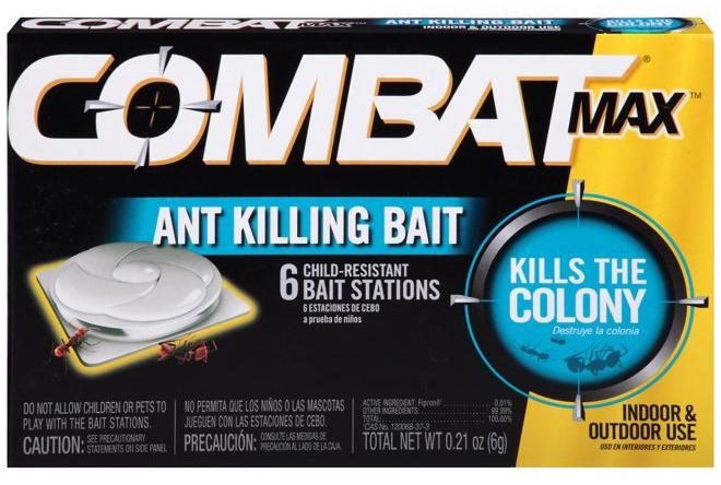 Combat محطات طعم قتل النمل ماكس، للاستخدام الداخلي والخارجي، 6 قطع - Image 1