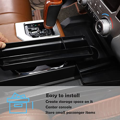 CHEAYAR for Toyota Tundra 2014-2021, Gear Shift Console Side Tray Organizer Gear Shift Console Side Storage Box,Shifter Storage Box Interior Accessories 2pcs - Image 5