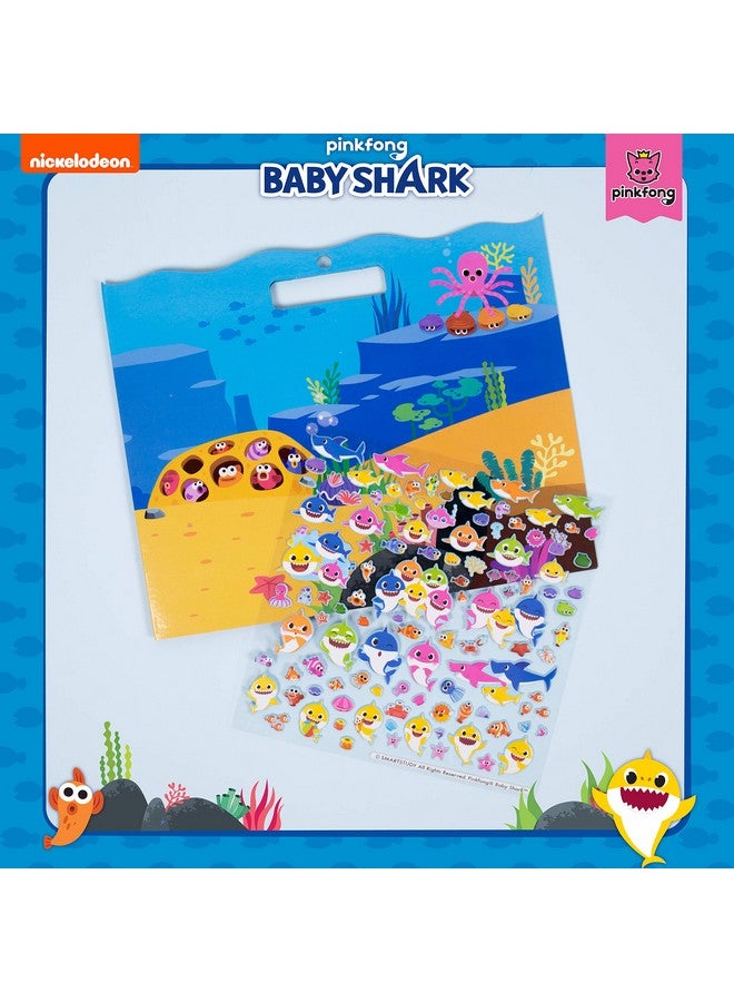 BABY SHARK Horizon Group USA Baby Shark Sticker Play Set - 100 Reusable Puffy Stickers - Baby Shark Sticker Bundle for Kids Ages 3 and Up - Image 2