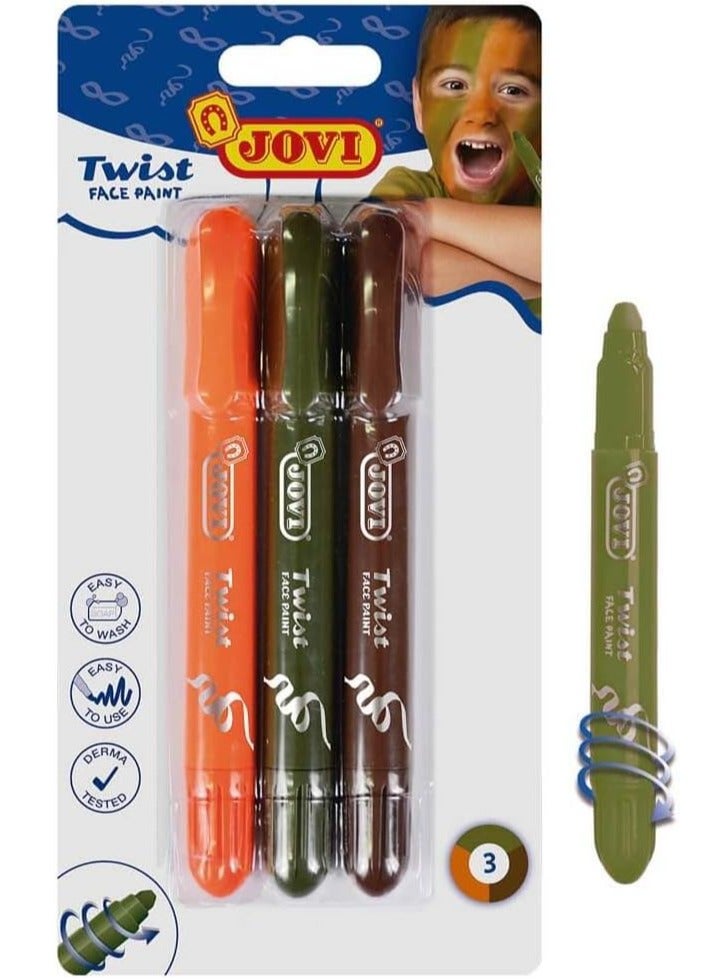 JOVI طقم طلاء وجه ملتوي 3 قطع متعدد الألوان - Image 1