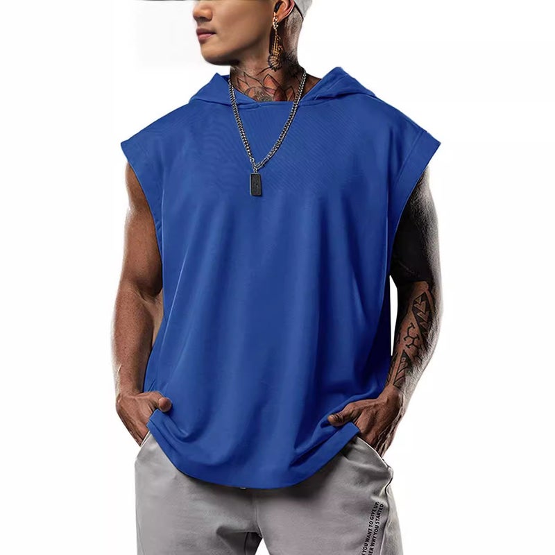 2021 Foreign Trade New Men''s Casual Pullover Sports Men''s T-Shirt Sleeveless Men''s Vest Loose - Image 5