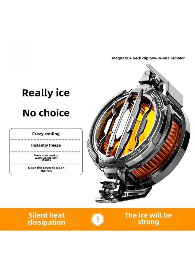 Semi-conductor Ice Cooling Mobile Phone Cooler Water Cool H15 Rechargeable Gaming Heat Sink Digital Computer Game Controller-Product Color:CX07 Magnetic Belt Back Clip  - Image 1