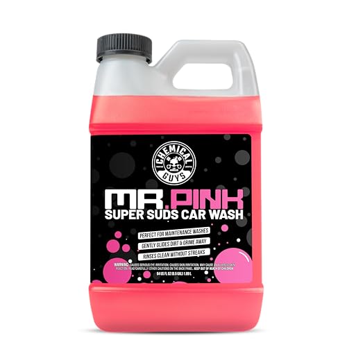 Chemical Guys Mr. Pink Foaming Car Wash Soap, High-Suds pH-Balanced Car Shampoo, Safe for Wax & Sealants, Works with Foam Cannons & Bucket Wash, Safe on All Paint Finishes, 64 oz, Candy Scent - Image 1