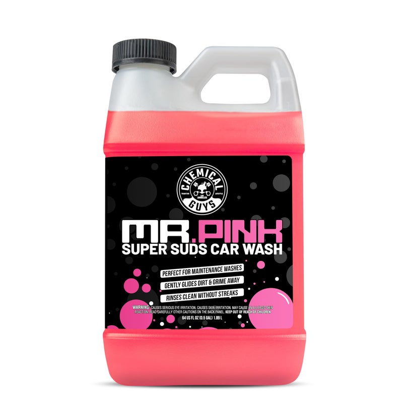 Chemical Guys Mr. Pink Foaming Car Wash Soap, High-Suds pH-Balanced Car Shampoo, Safe for Wax & Sealants, Works with Foam Cannons & Bucket Wash, Safe on All Paint Finishes, 64 oz, Candy Scent - Image 2