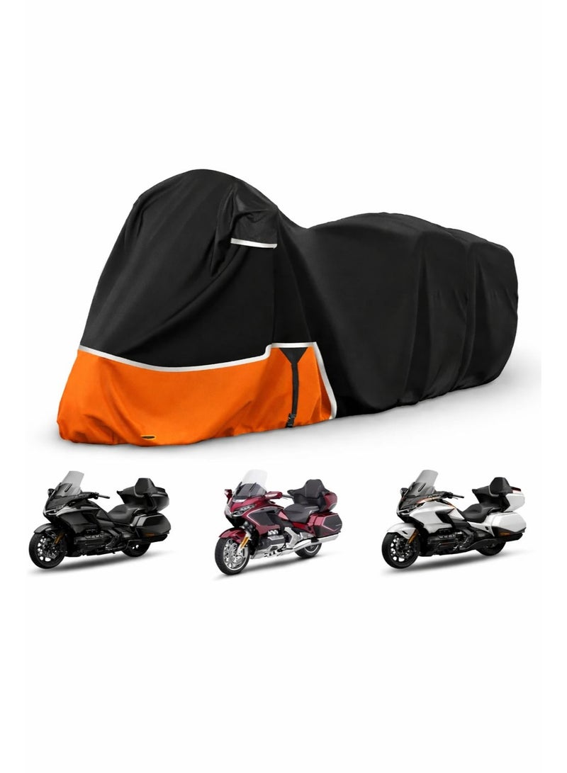 غطاء موتوسيكلات مقاوم للمياه من قماش أوكسفورد 420D للحماية من الثلج والمطر والغبار - Image 1