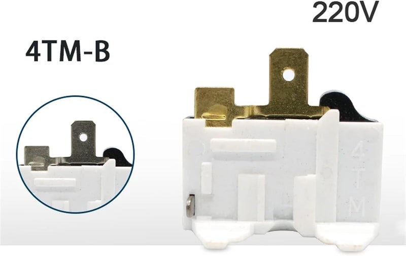 220V 110V 4TM-B مرحل حماية الحمل الزائد للثلاجة ومكيف الهواء قطع غيار الثلاجة (110V، 125W) - Image 2