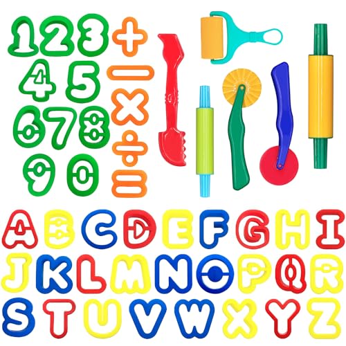 DIMROM Clay and Play Dough Tools Six Piece Set Ages 3 Up 47pcs - Image 1