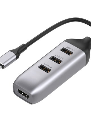 USB C to HDMI Adapter with 3 USB 3.0 Ports, HDMI 4K Output, Compatible with MacBook Pro, iPad, XPS, Surface, Android, and More, DP Alternative Mode Required - pzsku/ZAAC7E6A35E0862196F67Z/45/_/1730911083/c1776ebe-f60b-48d5-860f-06d8f2648a6a