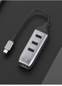 Generic USB C to HDMI Adapter with 3 USB 3.0 Ports, HDMI 4K Output, Compatible with MacBook Pro, iPad, XPS, Surface, Android, and More, DP Alternative Mode Required  - Image 2