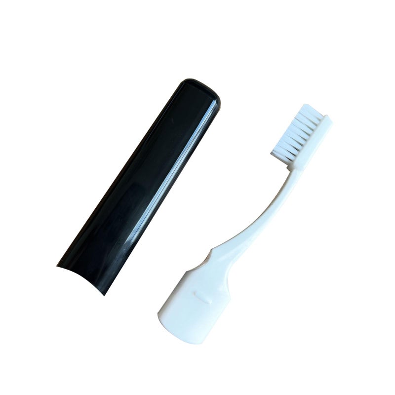 HRASY Portable Orthodontic Oral Care Kit for Braces - Interdental Brush Dental Wax Dental Floss Toothbrush Cleaning Kit, Black - Image 3