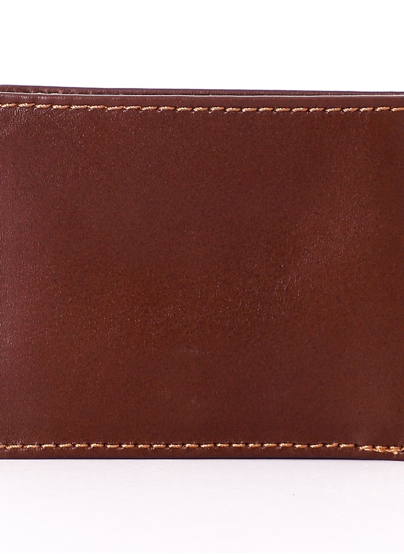 Generic - Leather Wallet for men (RO 122) Soft Touch Rustic Leather, Extra Capacity with, Compact Convenience and Ideal Gift - Men's Wallet with 10 Card Slots.with cash pocket .and 2 ID windows .Brown - Image 1