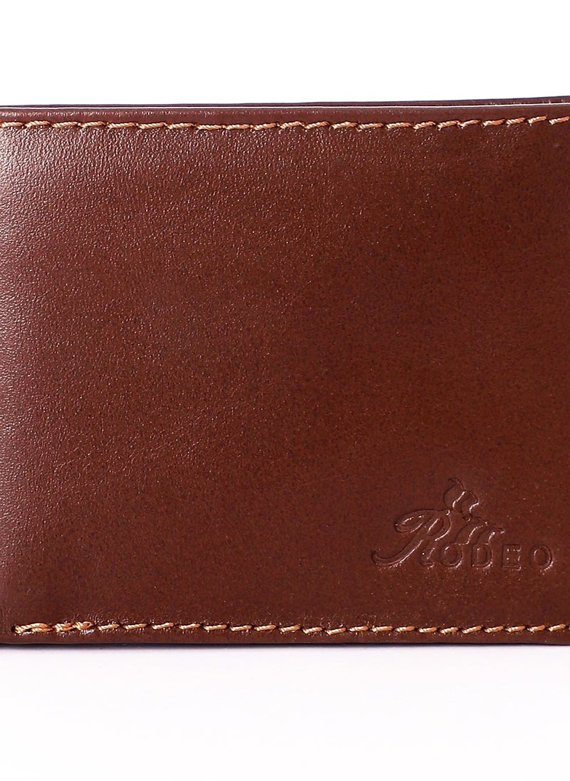 Generic - Leather Wallet for men (RO 122) Soft Touch Rustic Leather, Extra Capacity with, Compact Convenience and Ideal Gift - Men's Wallet with 10 Card Slots.with cash pocket .and 2 ID windows .Brown - Image 1