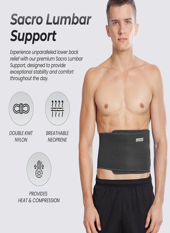 Orthotech OR-6118 Sacro Lumbar Support (Free Size, Black) - Image 3
