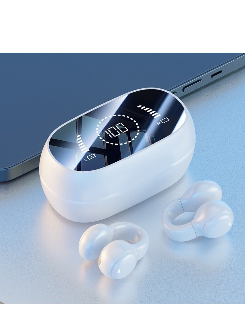 Clip-On Bluetooth Earphones - Protect Your Hearing, 9D Hi-Fi Sound, for heavy headphone user and Children, Outdoor user