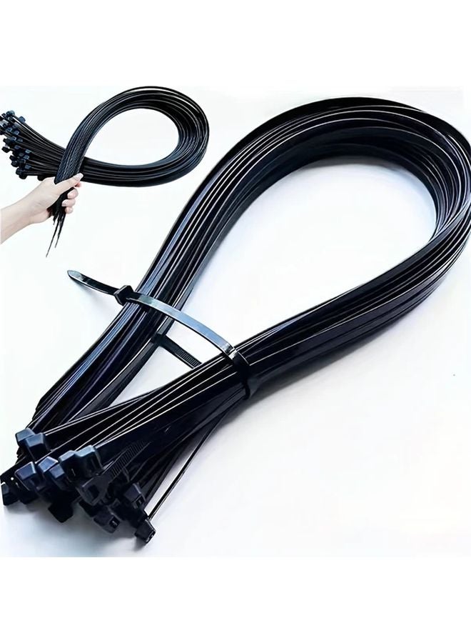 Black Nylon Cable Ties 18in 60pcs Heavy Duty Self Locking UV Resistant - Image 2