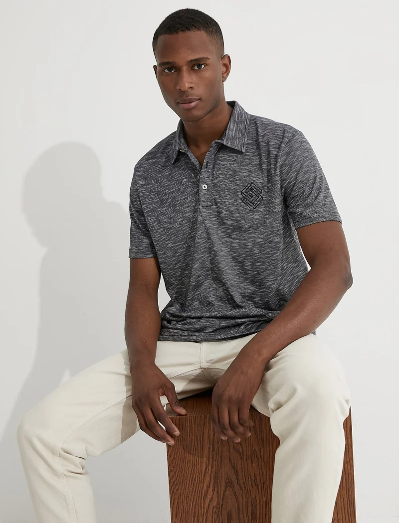 KOTON Mealy Polo Neck T-Shirt
