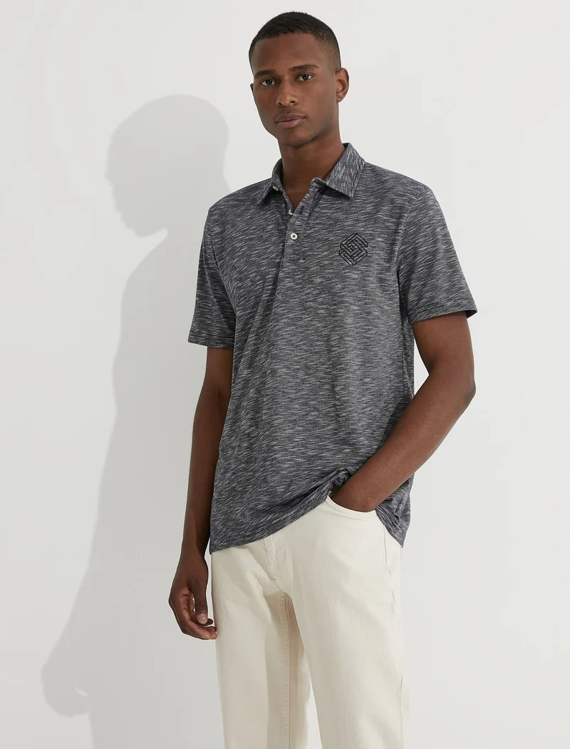 KOTON Mealy Polo Neck T-Shirt