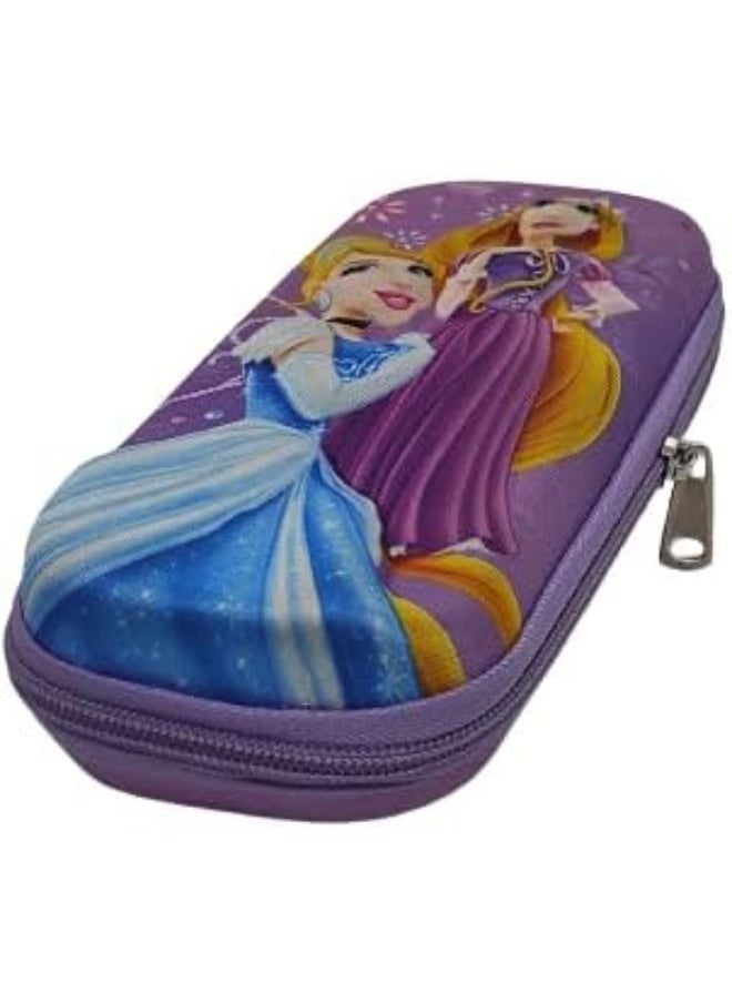 Generic - Girls Pencil Case New 3D Cover Large Capacity Pencil Case, Student School Supplies Organizer (Brides(Purple)) - Image 1