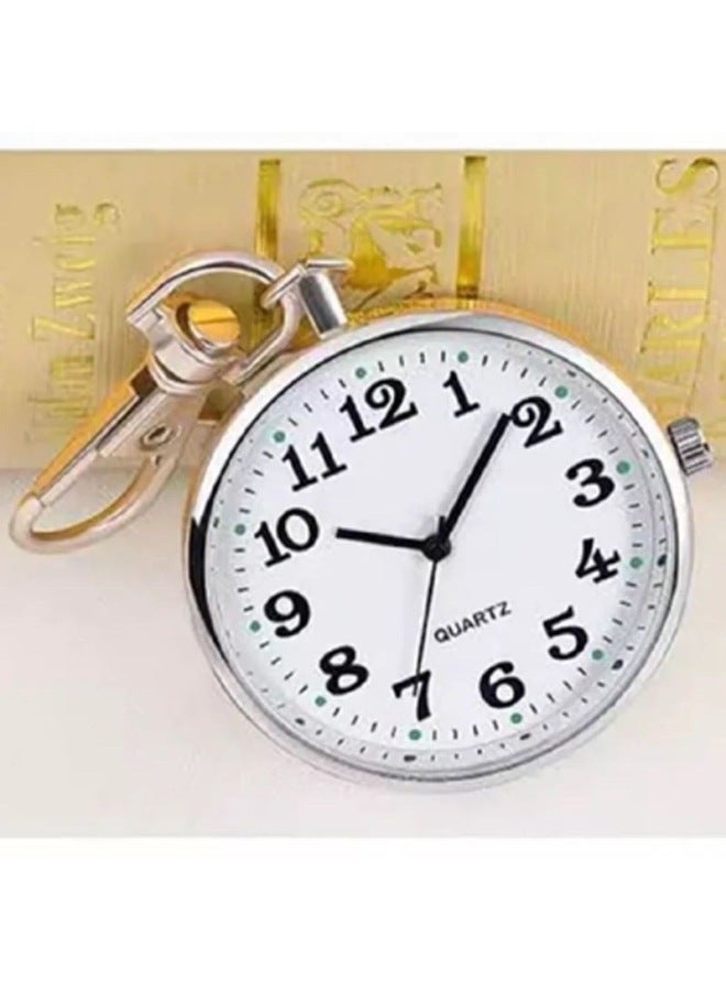 Generic Watch Keychain Hanging Nurses' Student Examination Entry Pocket For The Elderly No Luminous Big Numbers Clear-Display Accuracy:White + Spare Electronics  - Image 5
