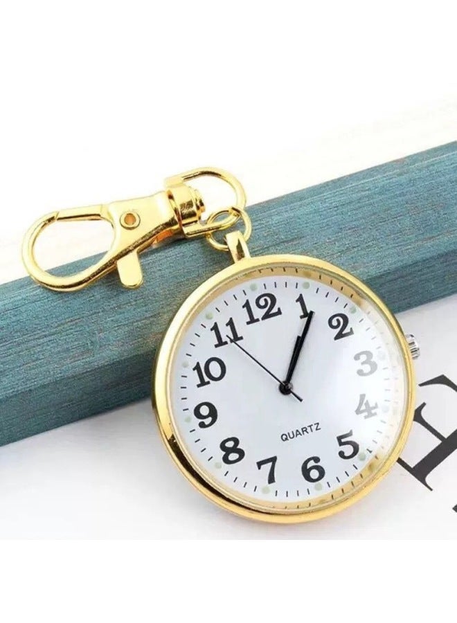 Generic Watch Keychain Hanging Nurses' Student Examination Entry Pocket For The Elderly No Luminous Big Numbers Clear-Display Accuracy:White + Spare Electronics  - Image 2