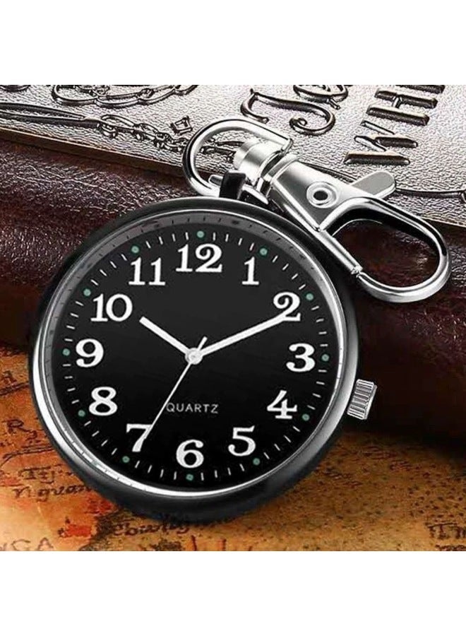 Generic Watch Keychain Hanging Nurses' Student Examination Entry Pocket For The Elderly No Luminous Big Numbers Clear-Display Accuracy:White + Spare Electronics  - Image 3