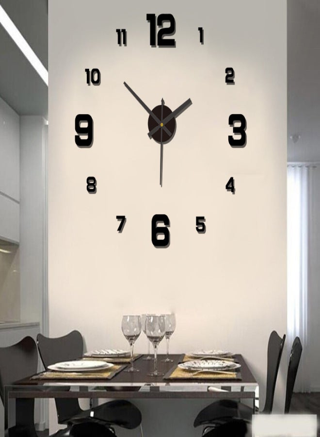Creative digital Luminous clock personality home DIY wall clock punching Decorative wall stick clock acrylic wall clock Sitting position, neck tree, elf 60-90cm - Image 3