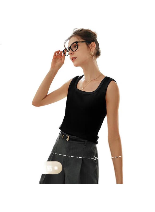 Olrain Women'S Slim Fit Tank Top Camisole Spring Summer Women'S Knitted Sweater Top White S - Image 2