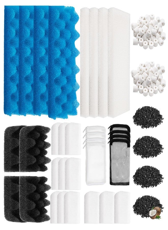 Trdzi 38 Pack Filter Media Kit for Fluval 306/307 Canister Filters - Aquarium Filter Kit, Including Bio Foam, Activated Carbon & Ceramic Rings Replacement - Image 1