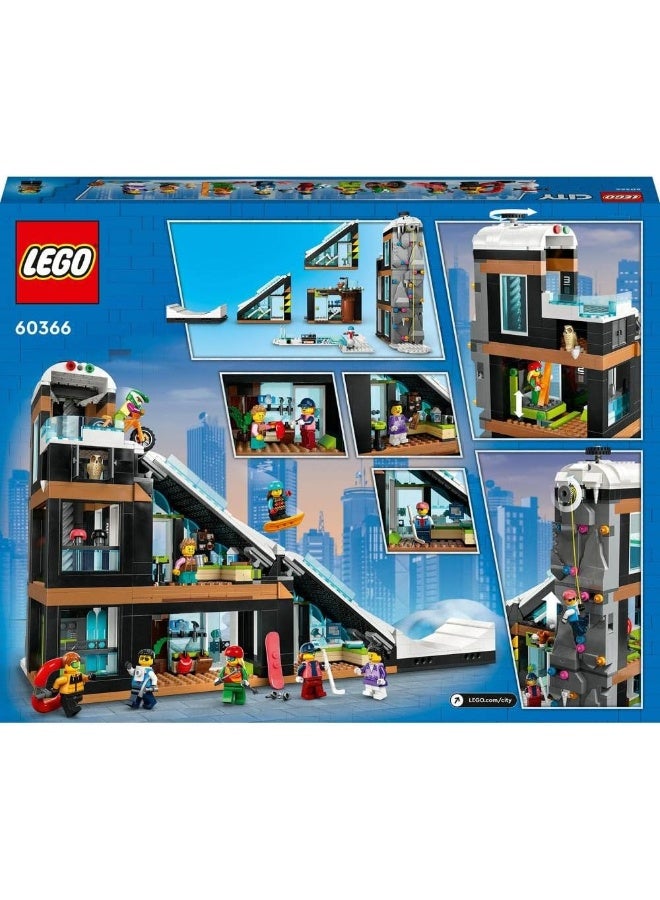 LEGO مجموعة ألعاب بناء مركز التزلج والتسلق 60366 من ليجو سيتي (1054 قطعة) - Image 4