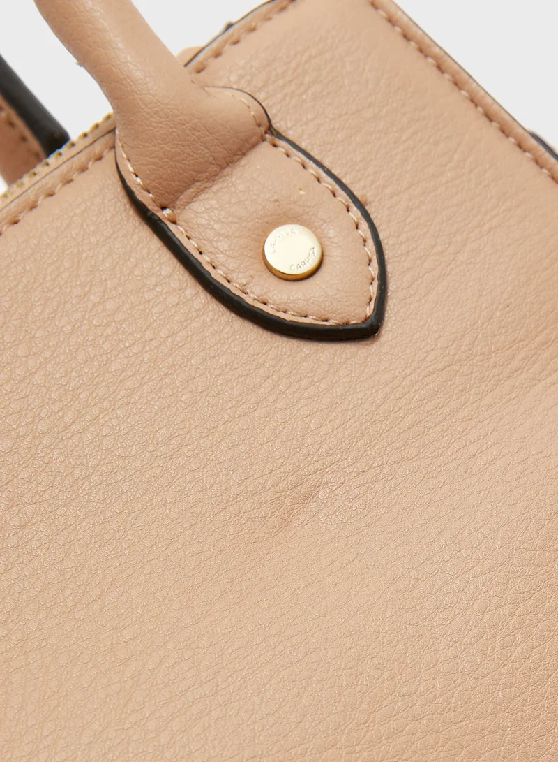 CARPISA Front Logo Tote