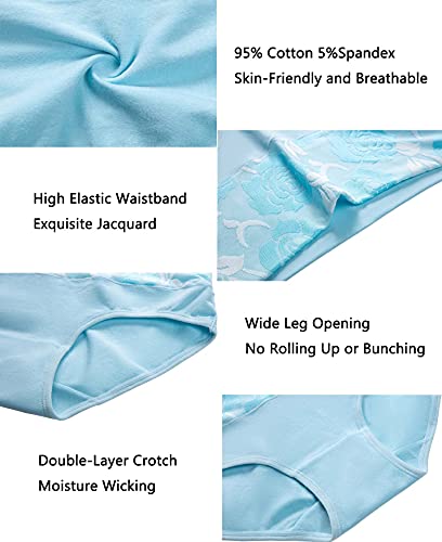 HAVVIS Women's High Waist Cotton Briefs Underwear - Assorted Colors, XX-Large (8 Pack) - Image 5