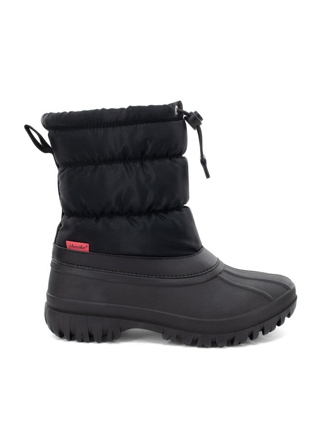 Chooka Women's Nylon Mid-Calf Winter Snow Boot | Outdoor Cold Weather Faux Fur Puffer Boot - Image 1