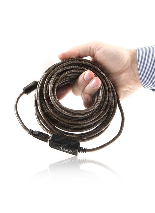 Dark - USB 2.0 10m Active USB Extension Cable (DK-CB-USB2EXTL10A) - Image 1