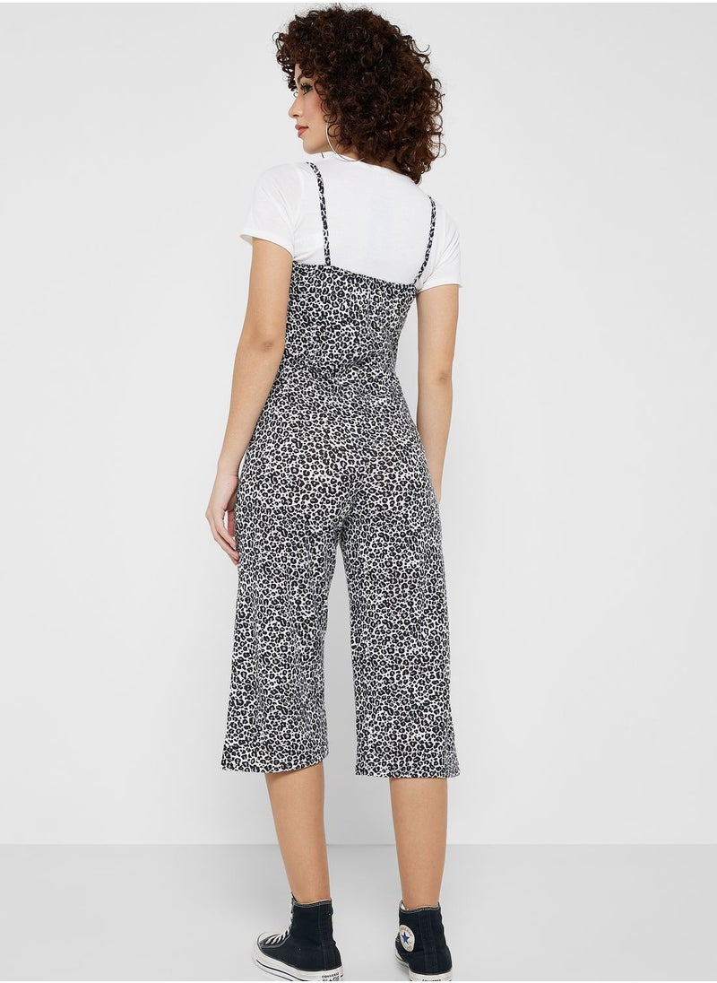 boohoo Strappy Printed Jumpsuit  - Image 2