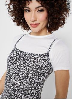 boohoo Strappy Printed Jumpsuit  - Image 3