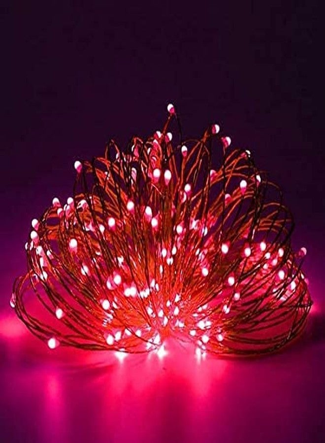 MANSAA M7 USB LED Lights | 10 Meter 100 LEDs | Red Color | USB Operated | Remote Control | Home Decor LED Lights - Image 5