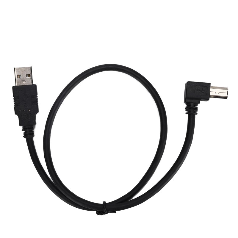 كابل USB-A إلى USB-B بزاوية قائمة 0.5 متر كابل طابعة USB - كابل USB-A إلى USB-B للتوصيل والتشغيل للماسحات الضوئية والطابعات والأقراص الصلبة الخارجية - Image 1